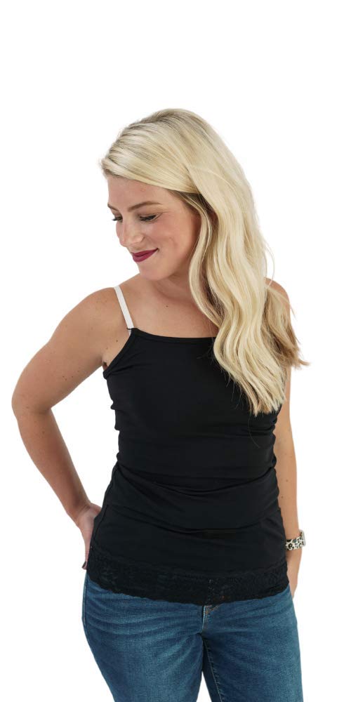 Undercover Mama Women's Strapless Maternity Nursing Top Black and White Bundle, for Breastfeeding & Pregnancy