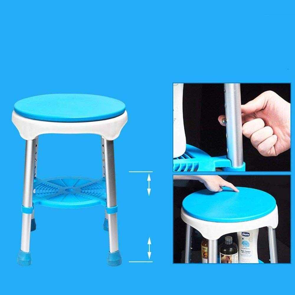 Taburete Giratorio De Baño/Ducha con Asiento Giratorio Y Asiento Giratorio
