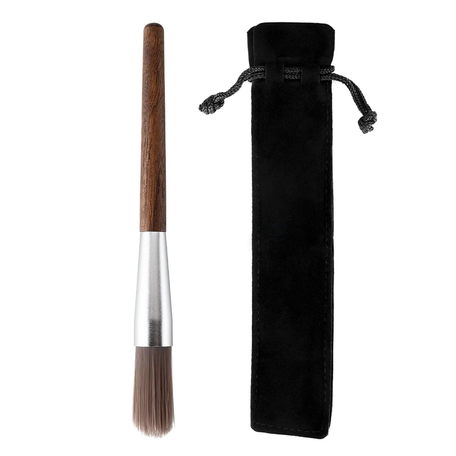 Elnwnnkc Grinder Brush Walnuts Wood Handle Coffee Machine Cleaning Brush Espresso Machine Cleaner Portable Cleaning Tool Coffee Grinder Walnuts Wood Handle