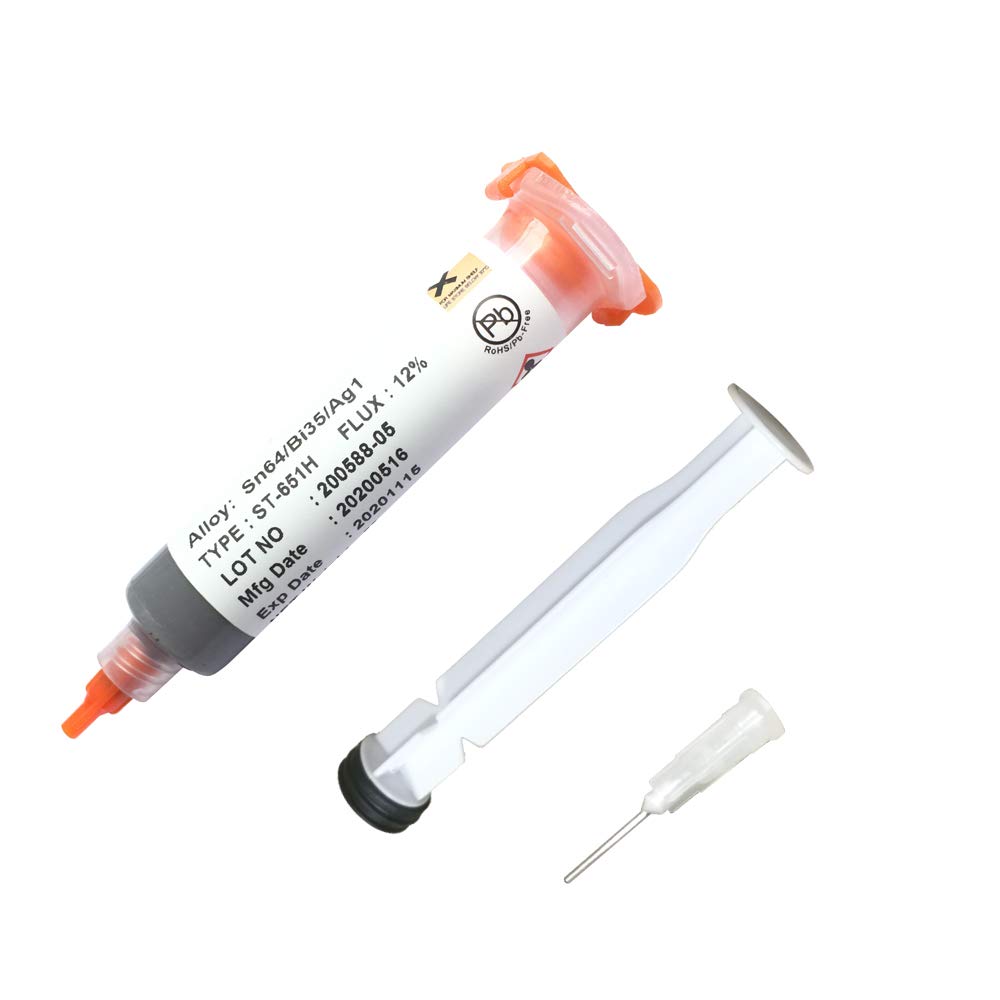 35g RoHS Solder Paste Lead-Free Sn64/Bi35/Ag1 in Syringe Soldering Flux12%