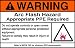Brady 101950 3.5" Height, 5" Width, B-302 High Performance Polyester, Black And Orange On White Color Arc Flash And Shock Label (Pack Of 5)