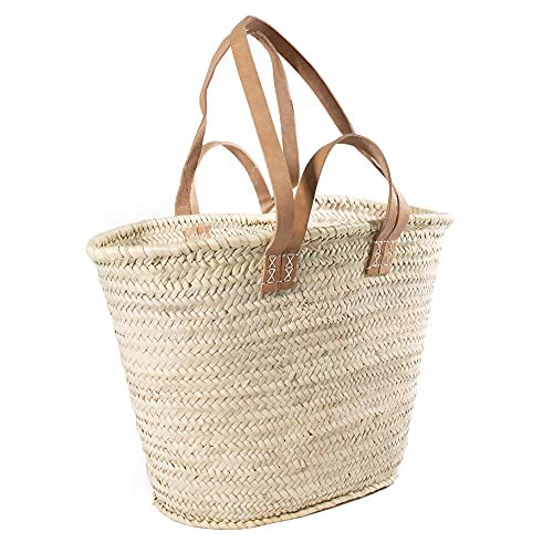 Baskin Strandkorb mit Griffen, große handgefertigte Einkaufstasche für Frauen, ethnisch inspiriert, Vintage-Stil, einfach überall hin mitzunehmen Baskin Strandkorb mit Griffen, große handgefertigte Einkaufstasche für Frauen, ethnisch inspiriert, Vintage-Stil, einfach überall hin mitzunehmen