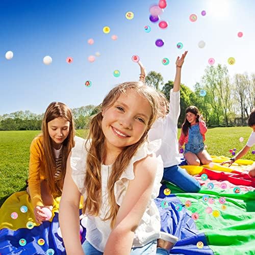 DIYDEC 30pcs Bouncy Balls, 25mm Cake Flower Fruit Rubber Bouncy Jet Balls, Bulk Mixed Bouncing Ball Party Bag Fillers for Kids Party Favors Game Prizes Gift Bag Filling