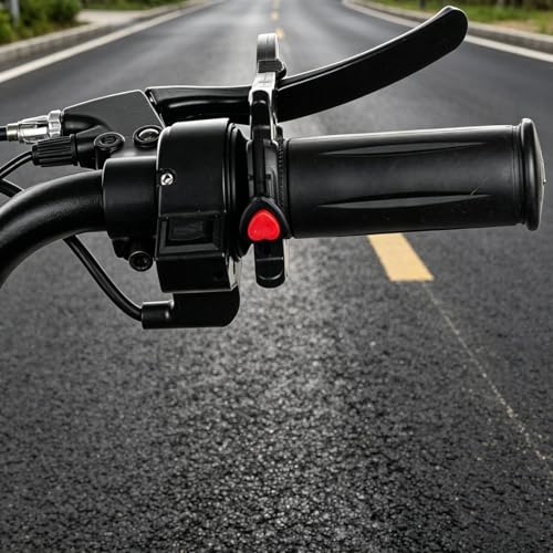 Image of Motorcycle Cruise Control, Throttle Lock for Long Distance Riding and Traffic Commuting, Cruise Control for Motorcycle and Electric Bike, Black ABS Material with 12.5 cm Length