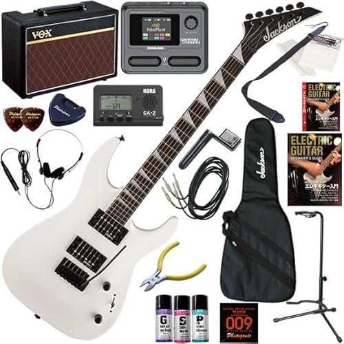 Jackson エレキギター初心者入門 VOX Pathfinder10とマルチエフェクターが入ってる完璧21点セット JS22 DKA/SW(スノーホワイト)