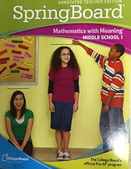 Paperback Springboard Mathematics With Meaning Middle School 1 Teacher Edition Book