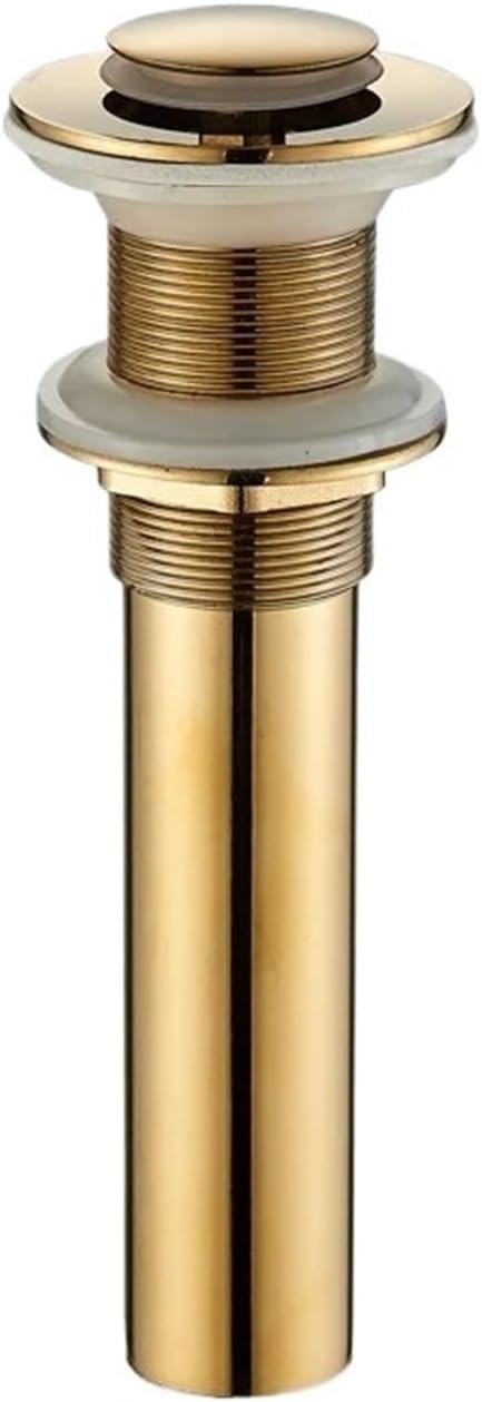 Tappo for lavabo Tappo di scarico Bagno Lavandino in ottone Scarico pop-up Lavabo Acqua Let Vanity Lavello Tappo di scarico Scolapiatti Nero Oro Lavabo Filtro di rimbalzo (Colore : Oro rosa) (Color :