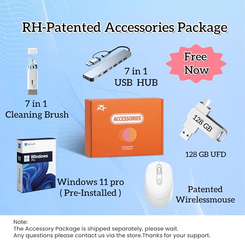 Image of HP Touchscreen All in One Desktop Computer, 27'' FHD IPS Display, Intel 12-Core Ultra 7(Up to 4.8GHz), Adjustable Height, 32GB DDR5, 1TB SSD, Win 11 Pro, Jet Black, Accessories