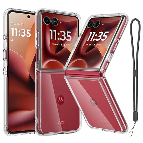 Case Compatible with Motorola Moto Razr Ultra 2025, Clear Shockproof Phone Cover,Ultra-Thin Slim Fit Hard PC Protective Cases for Moto Razr Ultra 2025, Clear