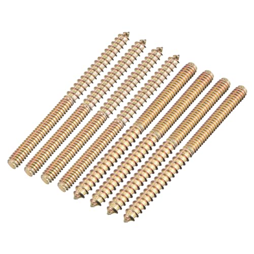 Image of uxcell 1 /4-20x3-1 /4 Hanger Bolts, 8pcs Double Ended Screws Wood Dowel Screws for Furniture