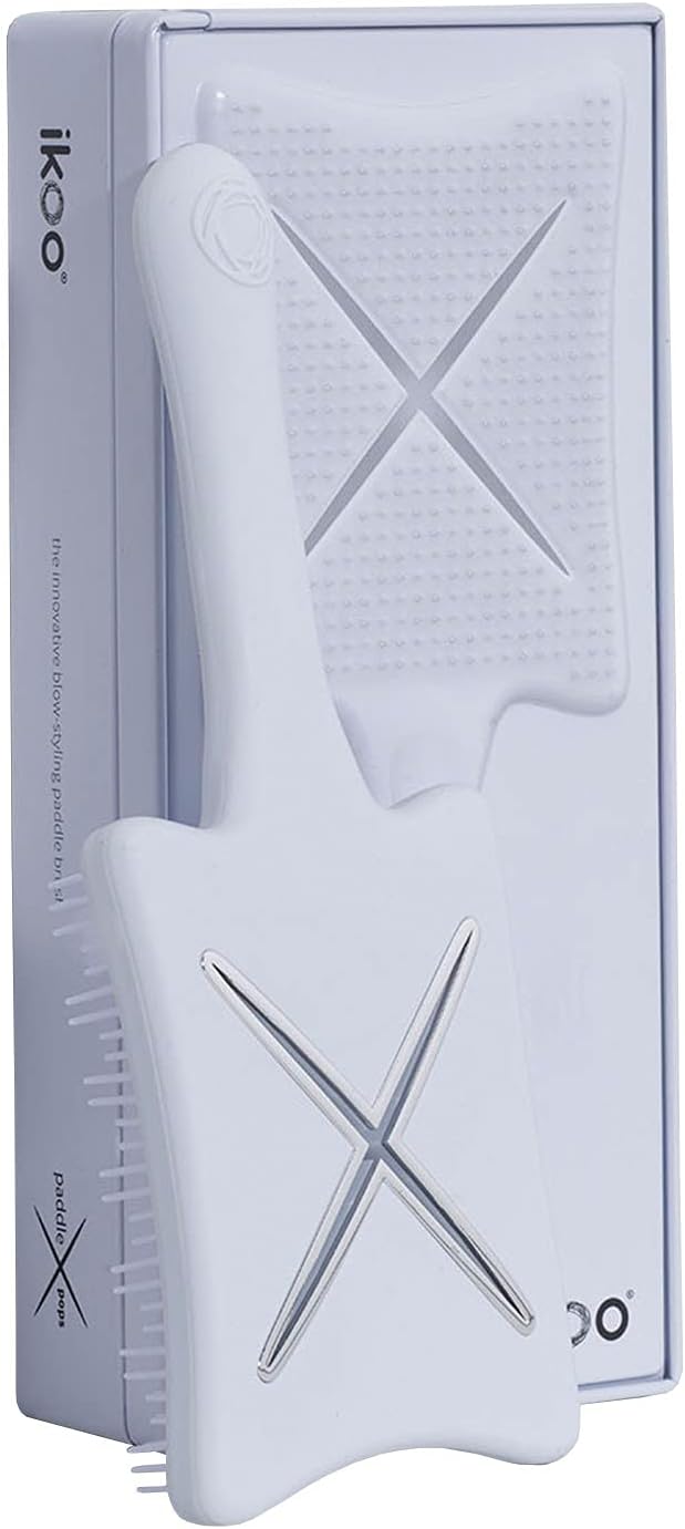 Ikoo Brush Women's Paddle X Pops Platinum White Paddlebrush