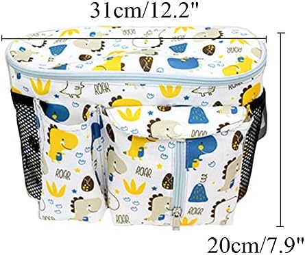 BOENTA Pram Organiser Pushchair Organiser Pram Storage Bag Pram Organiser Bag Pram Bags Baby Pram Accessories Pushchair Bag Baby Bags For Prams yellow