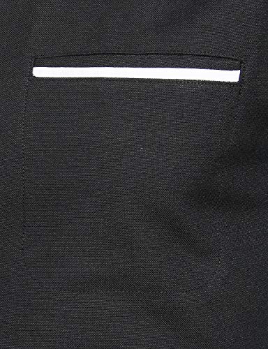 ZEROYAA Mens Hipster Mandarin Collar Slim Fit Long Sleeve Casual Button Down Oxford Dress Shirt with Pocket4