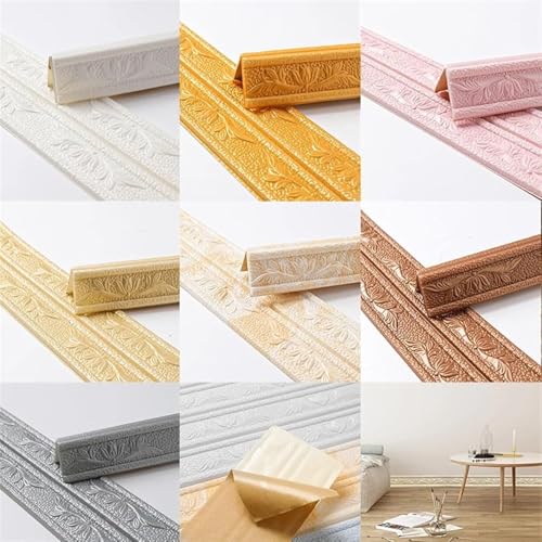 Rodapié de espuma autoadhesivo para cubrir imperfecciones en zócalos y paredes 8