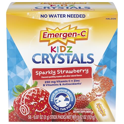 Emergen-C Kidz Crystals, On-the-Go Emergen-C Immune Support Supplement with Vitamin C, B Vitamins,...