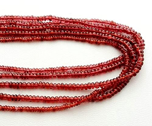 Garnet beads pierre naturelle rondelle 2mm 3mm pour confection de bijoux artisanaux