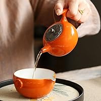 Vista 9 de Tetera de cerámica elegante hervidor de té para el hogar, cocina elegante, accesorio de té, accesorios para el hogar, suministro de té, tetera