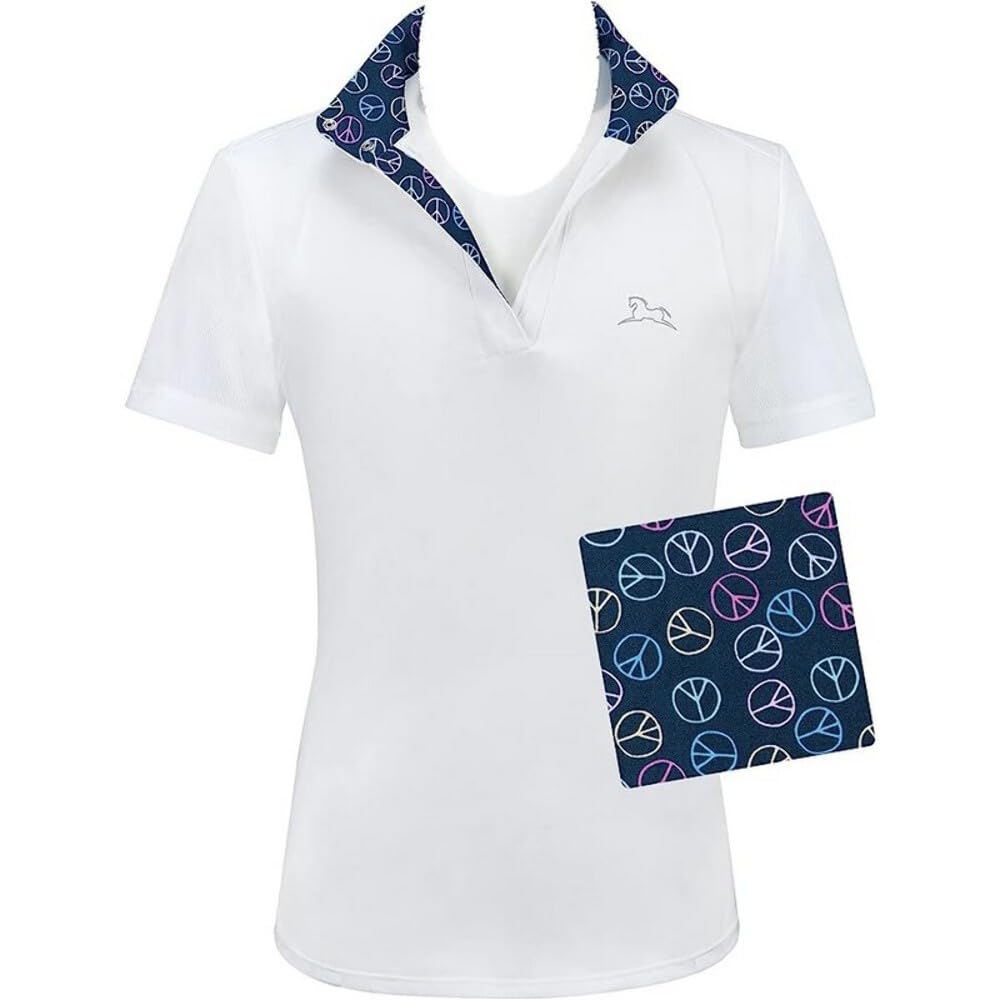 R.J. Classics Sadie Jr. 37.5 Short Sleeve Show Shirt Peace Signs XL