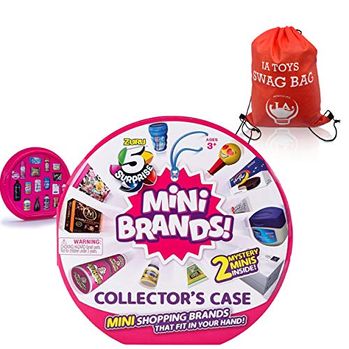 INGENIOUS ARTS Swag Bag Featuring 5 Surprise Mini Brands Collectors Case with Extra Toysfor Girls Boys Activity Playtime and Family Fun!