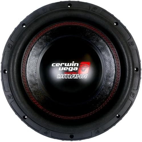 Miniatura 3 de CERWIN-VEGA! VMAXX VMAX10D4 - Subwoofer de alto rendimiento de 10 pulgadas, 800 W, RMS de 4 ohmios, para audio de automóvil, duradero, potente