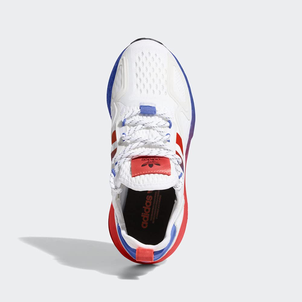 adidas ZX 2K Boost Shoes Kids', White, Size 5.5 | B2B Liquidation