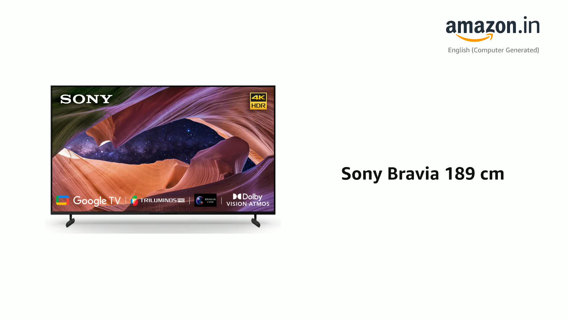 Sony Bravia 189 cm (75 inches) 4K Ultra HD Smart LED Google TV KD Sony Bravia 189 cm (75 inches) 4K Ultra HD Smart LED Google TV KD