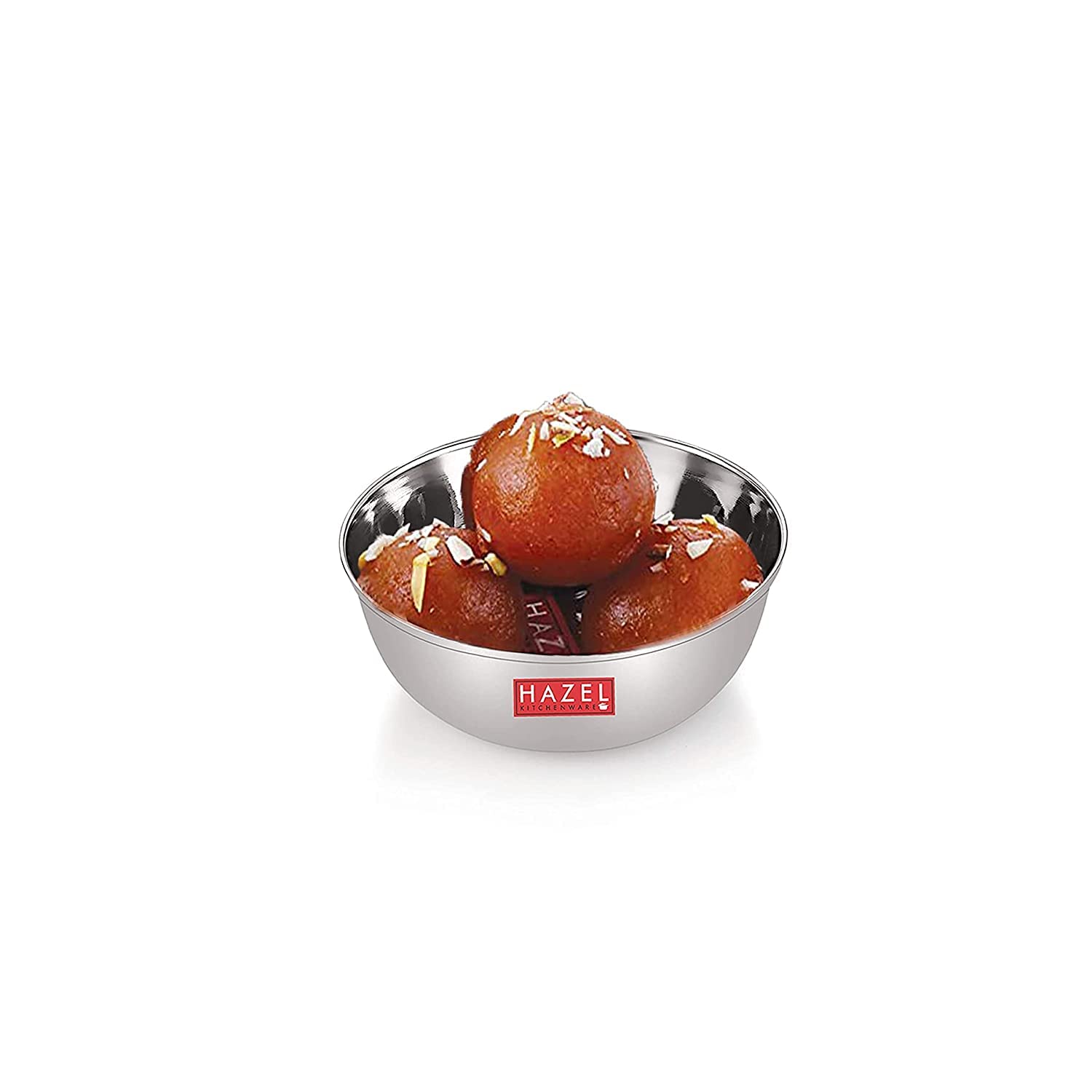 HAZEL Stainless Steel Bowl Set | 200 ml SS Katori for Kitchen & Serving | Dinner Wati Bowls for Snacks, Chutney, Curry | Set of 4 4