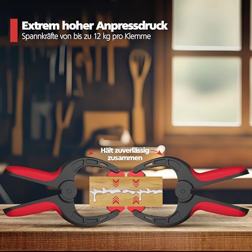Nirox 4er Set Federklemmen, Klemmzwingen – Ansicht 4