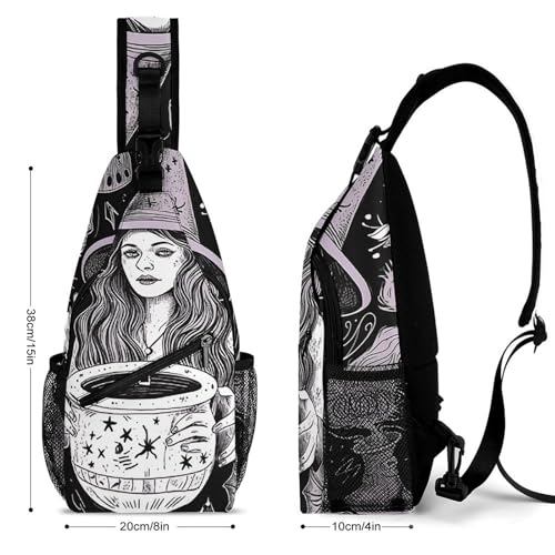 Bolso cruzado estilo bohemio para senderismo 38x20cm miniatura 2
