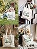 XIARON Flat Tape Handle Tote Bag You Will Forever Be My Always Inspirational Quotes 340g/m² thick fabric Replaces school bag L Green #3