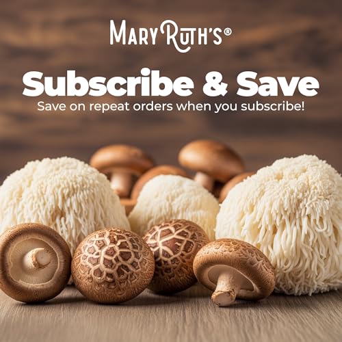 Image of MARYRUTH'S Mushroom Complex | Lion's Mane | Turkey Tail | Reishi Mushroom | Shiitake Mushrooms | Alcohol Free | Mushroom Blend | Organic | Non-GMO | Vegan | 30 Servings