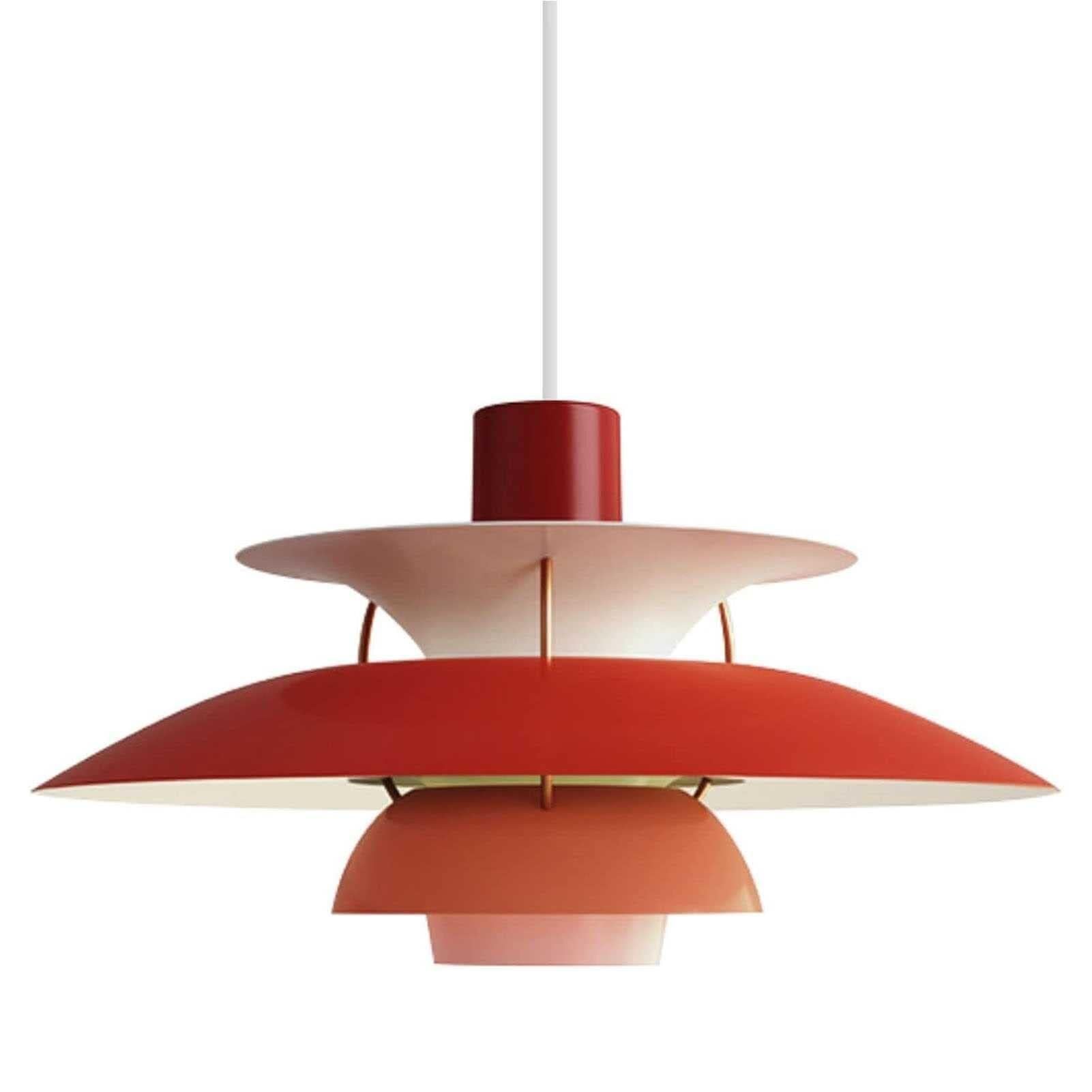 LYMSXAZOU Industrial Pendant Lamp, PH5 Dome Light Fixture, Non-Glare Lighting Ceiling Light, Chandelier for Kitchen Island Dining Room Bedroom