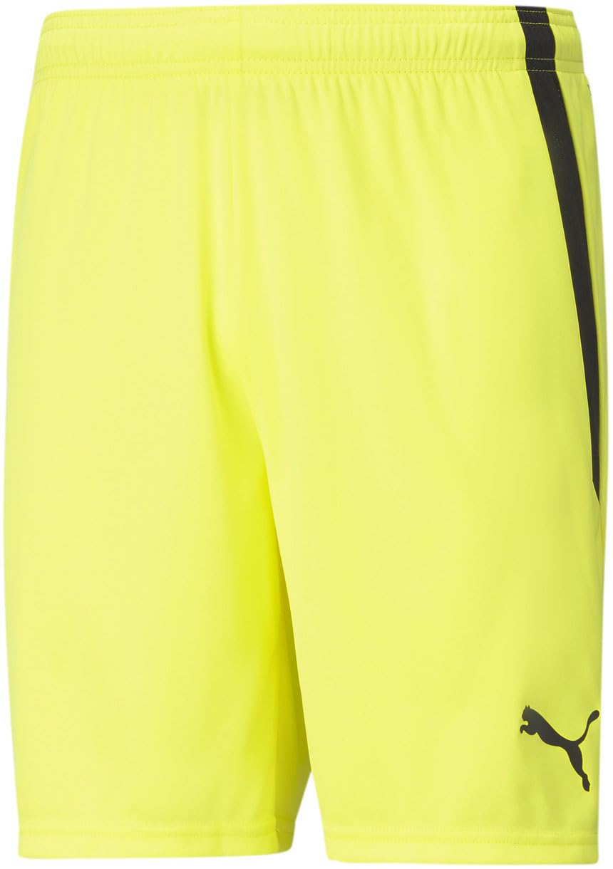 Puma - - Teamliga-Shorts für Herren, Kolorit Fluo Yellow/Puma Black, Größe: L x Regular