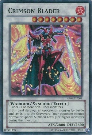 Amazon.com: YU-GI-OH! - Crimson Blader (AP04-EN008) - Astral Pack: Booster  Four - Unlimited Edition