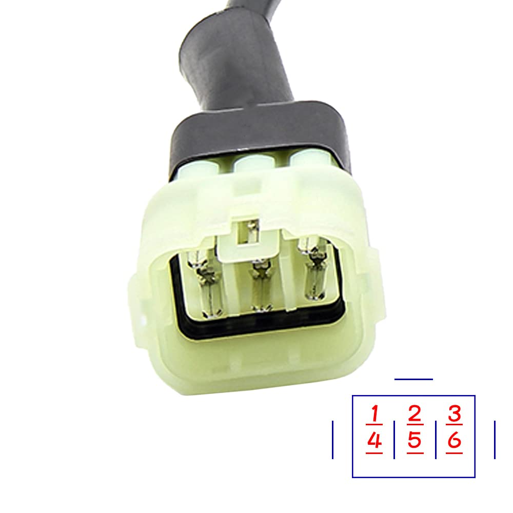 Riloer Cable adaptador 6 pines en 16 pines para motocicleta KTM de 6 pines, motocicleta OBD 6 Pin adaptador Cable