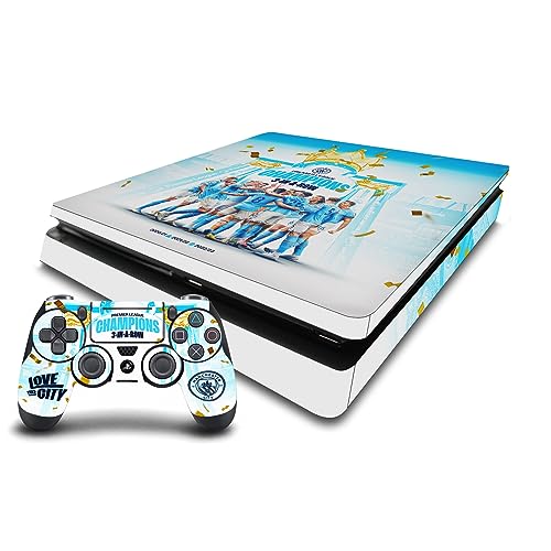 Skin PS4 Slim Manchester City autocollant vinyle pour console et manettes
