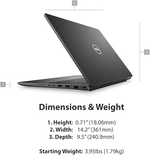 Miniatura 6 de Dell Laptop empresarial Latitude 3520, pantalla FHD de 15.6 pulgadas, Intel i7-1165G7, 32 GB de RAM, SSD de 1 TB, cámara web, USB-C, HDMI, Wi-Fi 6,