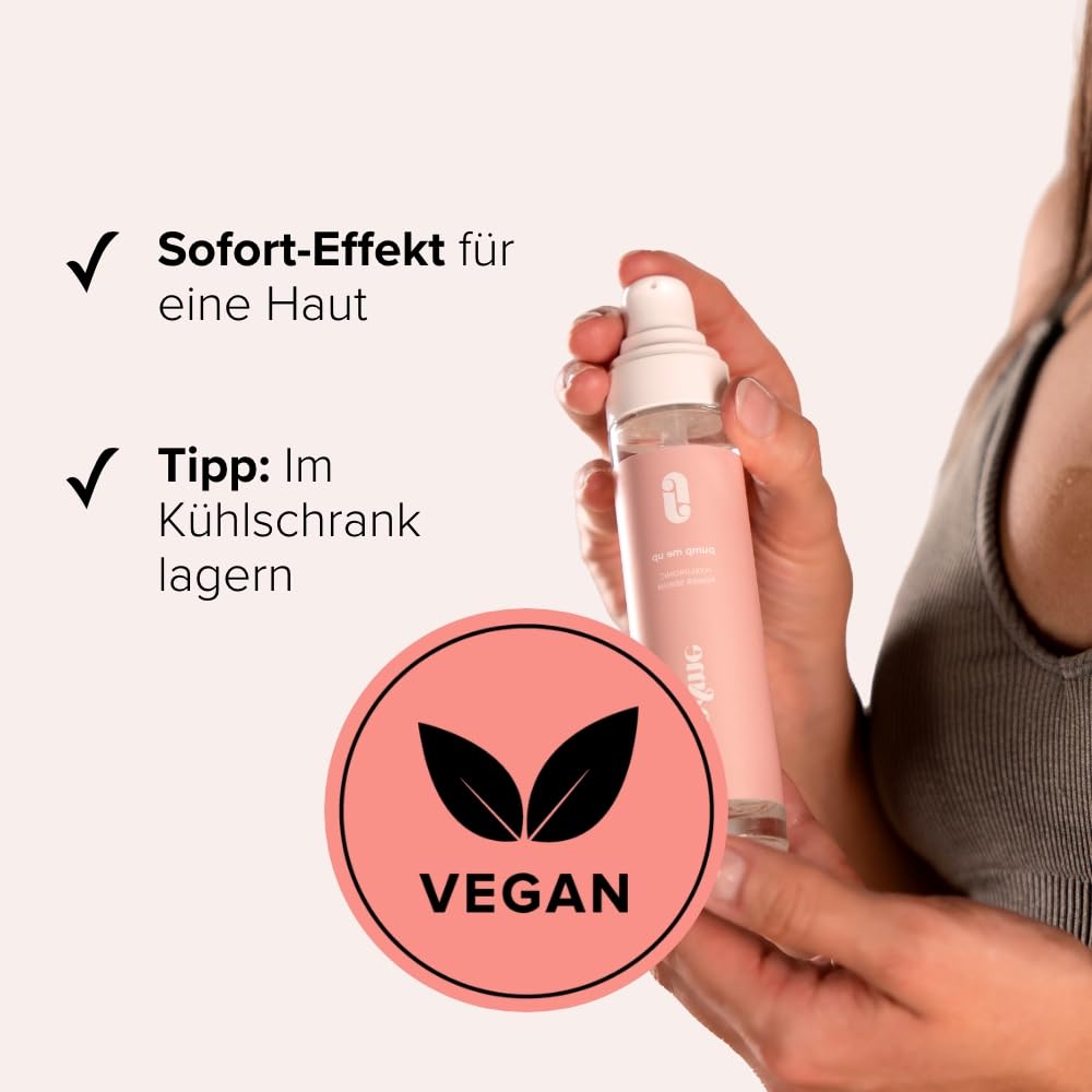 juno & me - Anti-Aging Dekolleté Serum: Hochdosiert mit Hyaluronsäure + Koffein + Parakresse - Körperpflege für Dekolleté & Brüste mit Anti-Agingeffekt - Feuchtigkeitscreme - vegan Skincare - 50ml