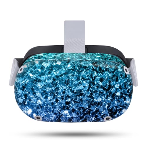 Head Case Designs Officially Licensed PLdesign Aqua Blue Art Mix Vinyl Sticker Skin Decal Cover Compatible with Meta Quest 2