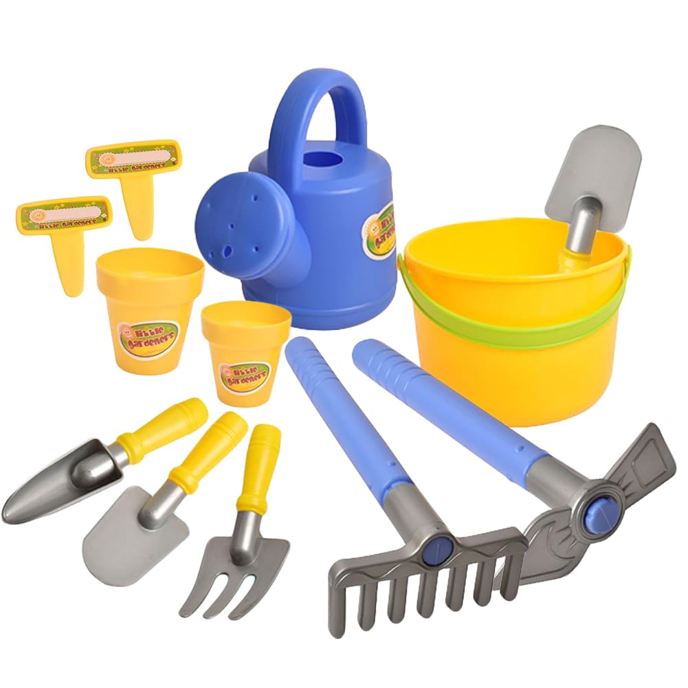 SOFOAERY 12 Piece Garden Beach Sand Toys Set for Kids - Multifunctional Outdoor Play with Shovel, Bucket, and More - Perfect for Summer Fun in Sandboxes and Gardens - Ideal for Boys and Girls