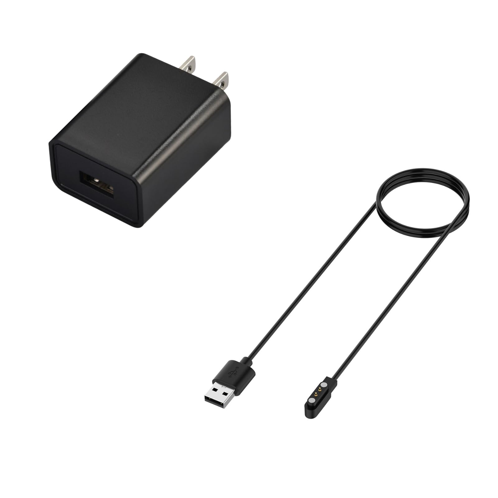 JSGHGDF Smart Watch Charger, Magnetic USB Smartwatch Charging Cable 2 Pin Cord Charger for Smart Watch Nord (Black)