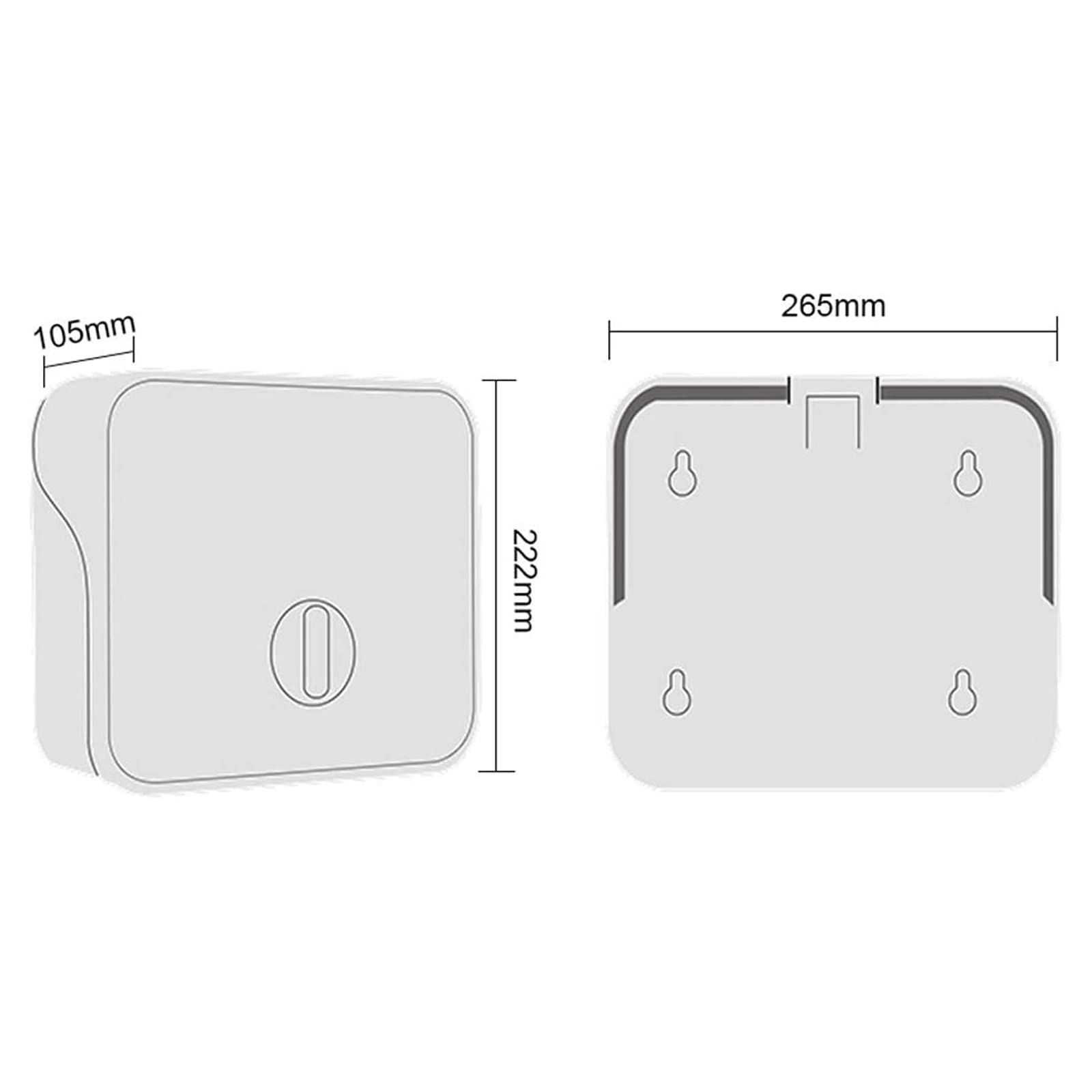 Commerciële handdoekdispenser No Punch Wall Mount papieren handdoekdispenser Visible Window Design handdoekdispenser