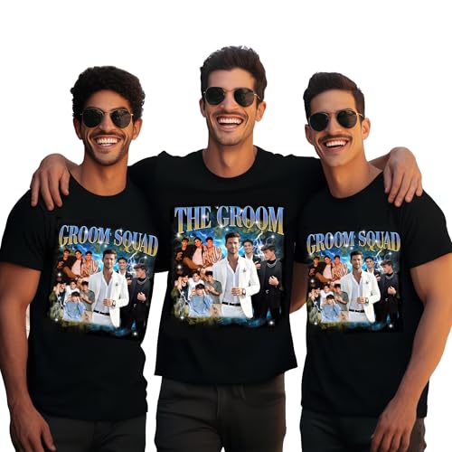 UrbanNEST Personalized Groom Shirts for Men, Custom Bootleg Rap Tee, Groom to Be Shirt, Gifts for Men Getting Married 2025