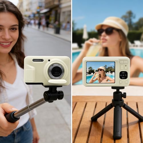 Funda de silicona para cámara Kodak PIXPRO FZ55 beige miniatura 7