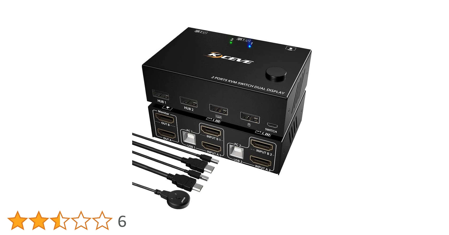 残り1点⭐️スイッチ2 コンピューター 2モニターディスプレイポーUSBKVM Amazon.co.jp: 【2PC 切替 2モニター 同時出力】HDMI KVM 切替器