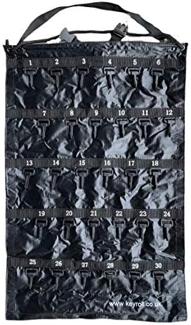 Keyroll Portable Key case Holder with Secure Hooks roll up to Safely Store Keys