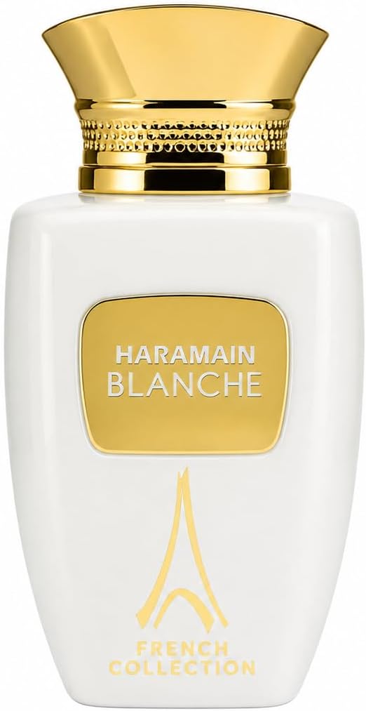 Al Haramain Blanche French Collection Eau de Parfum 100ml | Floral Woody Musk Arabic Perfume for Women & Men | Premium Arabian Eau de Parfum | Rose Vanilla Musk & Cashmere Notes
