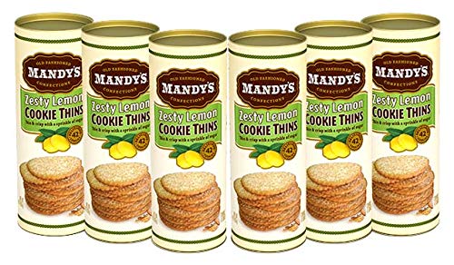 Mandy's Cookie Thins, Sabor Limón, 4.6 Onzas, Paquete de 6 miniatura 2