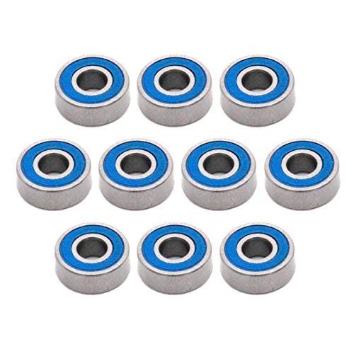 Lot De 10 Roulements à Billes MR83-2RS - 3x8x3 Mm Acier Chrome - Pour Modélisme, Petit Bricolage