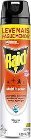 Inseticida Aerossol Multi-Insetos Base Água sem Perfume Raid Frasco 420ml Spray Leve Mais Pague Menos